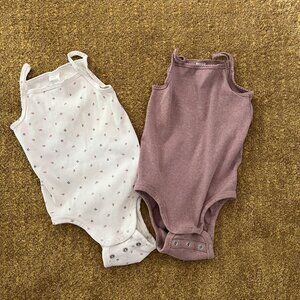 H&M Camisole Tank Top Bodysuits In Rose Oink Floral Print 2T